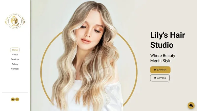 Lily's Hair Studio - Site123网站示例